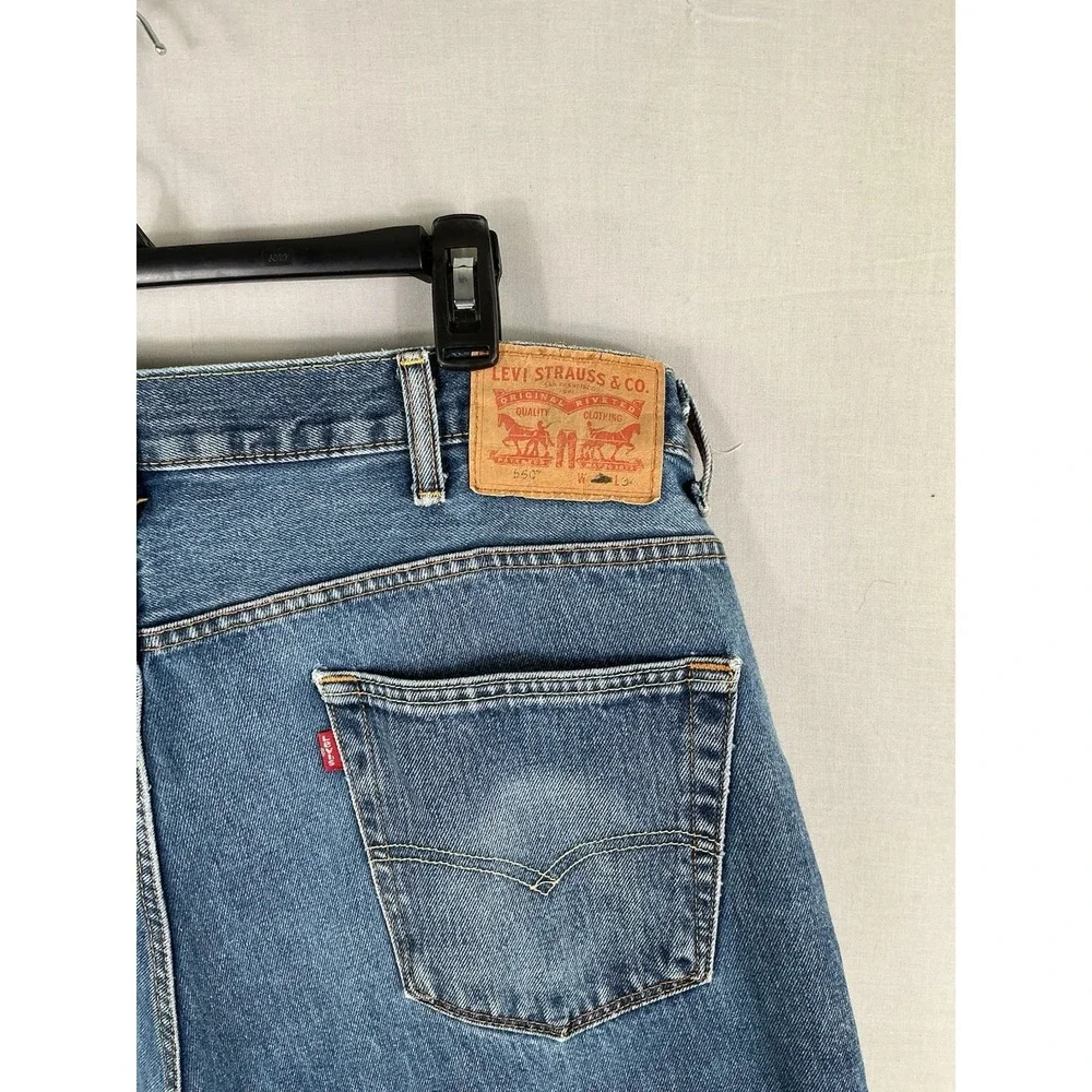 Levi's 505 Regular Fit Straight Leg Blue Jeans Men's Size 40x34 Denim